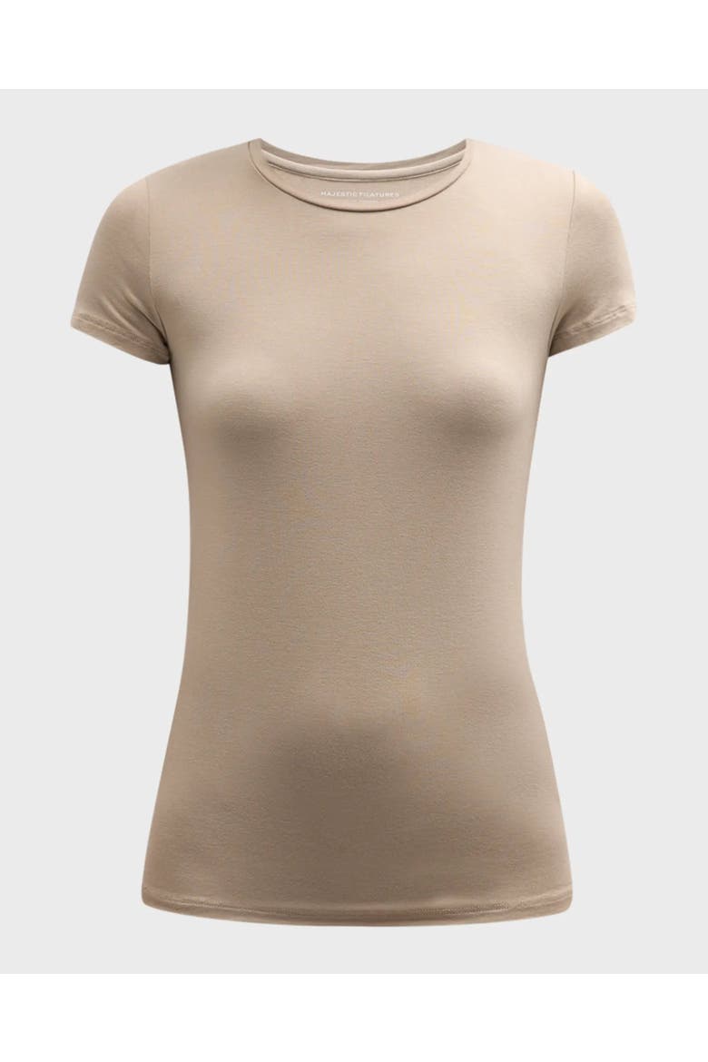 Soft Touch Short Sleeve Crewneck T-Shirt, Main, color, DESERT