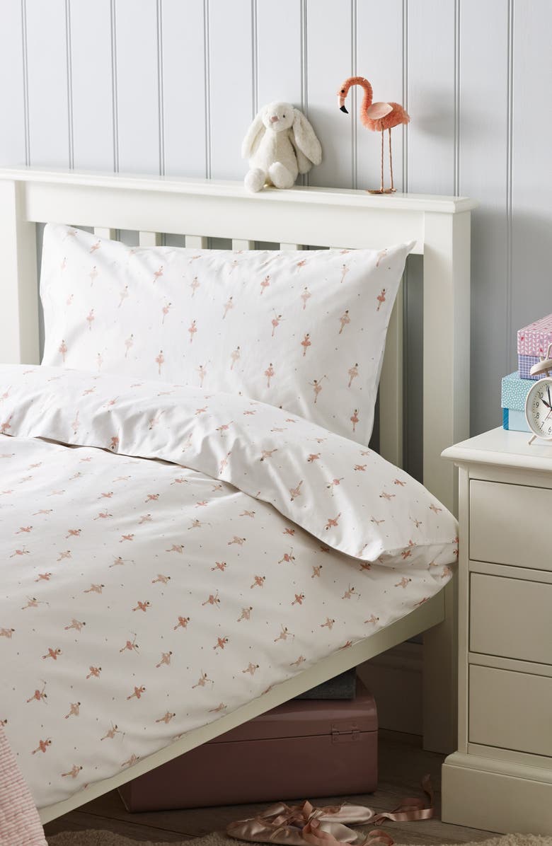 The White Company Ballerina Print Duvet Cover & Sham Set, Alternate, color, 