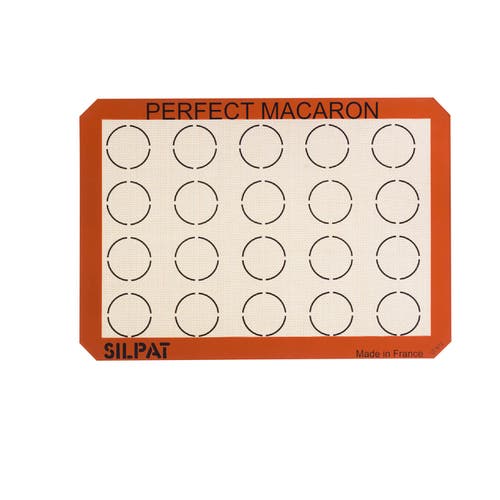 Silpat Perfect Macaron Non-stick Silicone Baking Mat, 11-5/8" X 16-1/2" In Orange