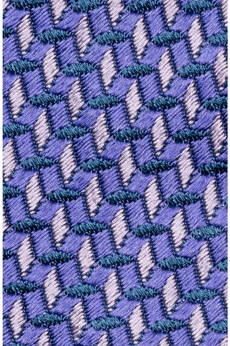 Micro Geometric Woven Silk Tie, Alternate, color, MEDIUM PURPLE