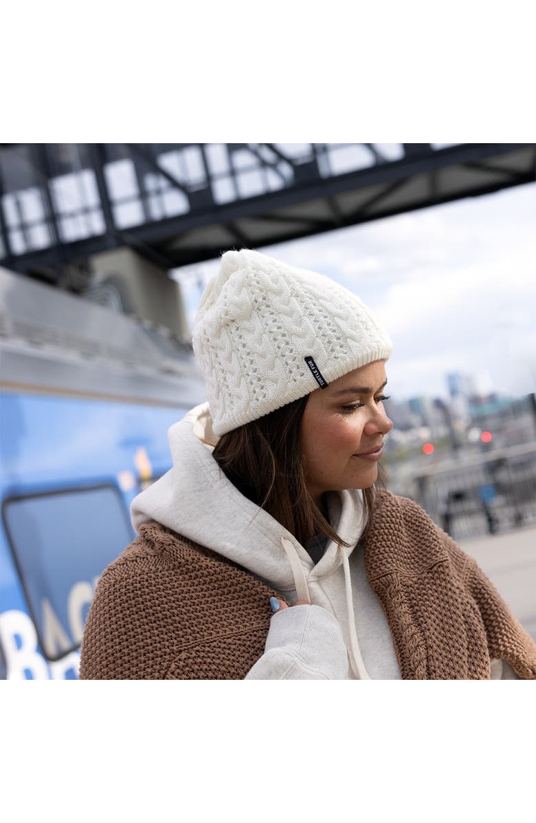 Turtle Fur Zelda Beanie, Alternate, color, Ivory