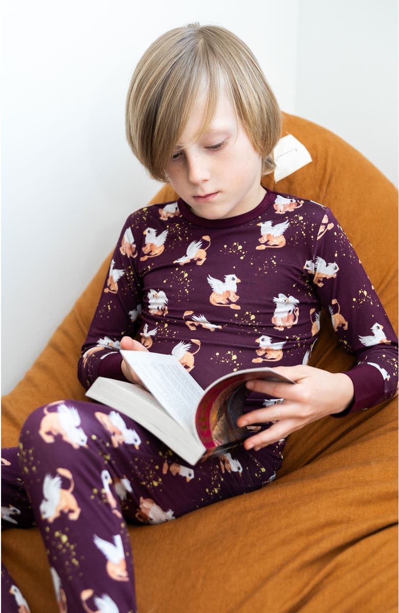 Laree + Co Griffin 2-Piece Long Sleeve Set, Alternate, color, Burgundy