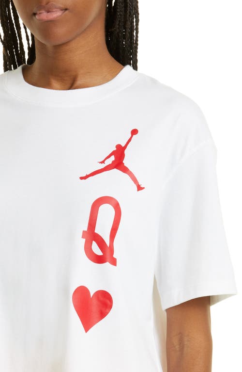 Jordan Flight Graphic Tee In White