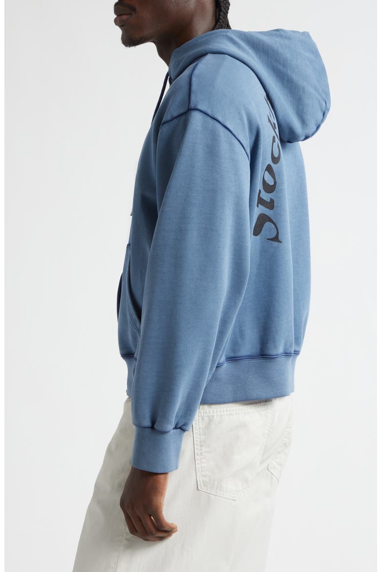 Dream Back Logo Zip Graphic Hoodie, Alternate, color, BLUE