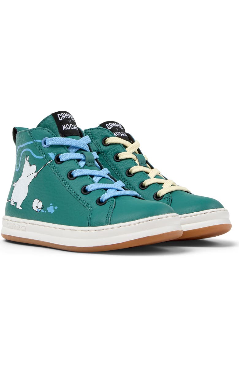 Camper Kids' Runner Four Twins Sneakers, Main, color, Medium Green