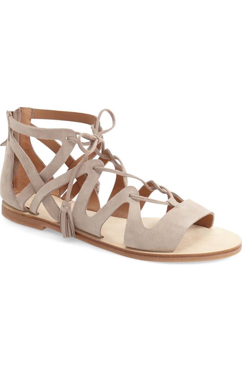 Elie Tahari 'Tsunami' Tassel Ghillie Sandal, Main, color,