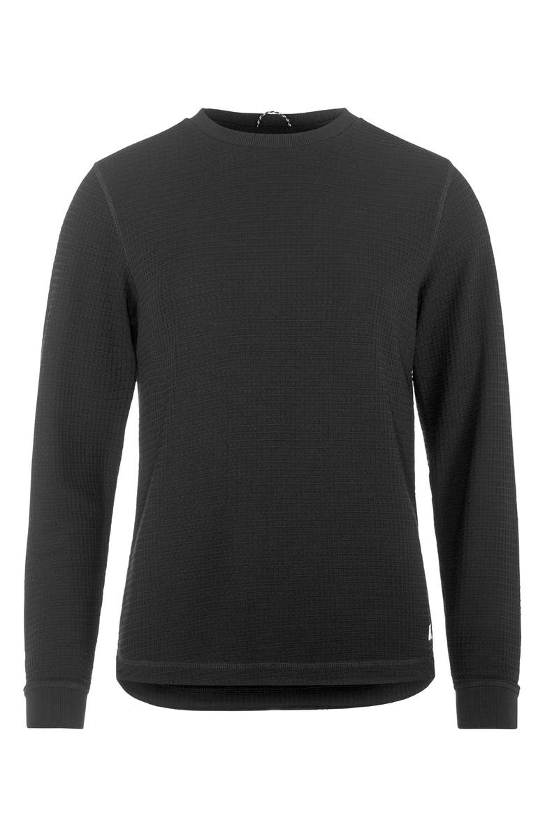 Craft Waffle Knit Long Sleeve T-Shirt, Alternate, color, Black