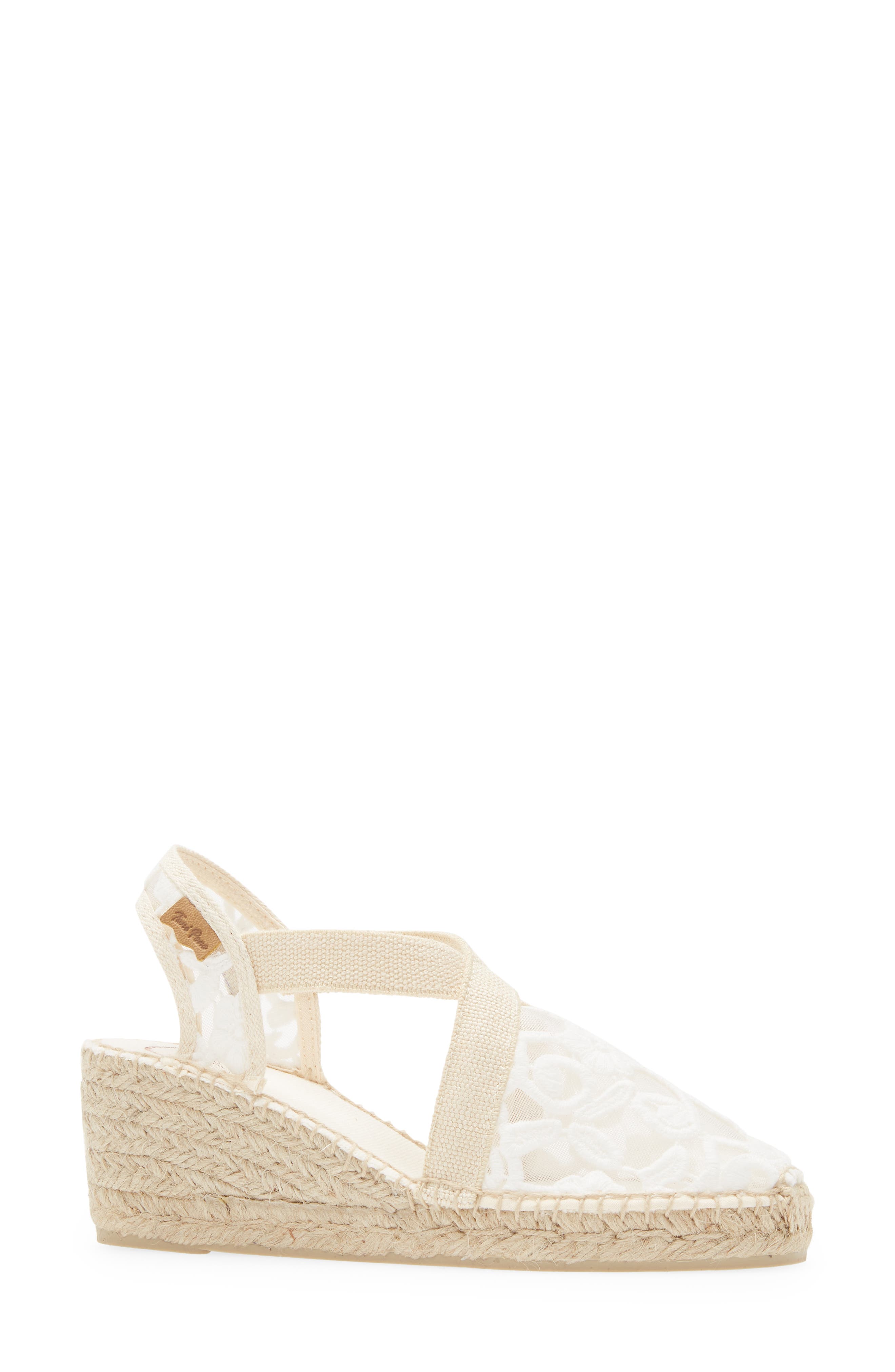 Terra Espadrille Wedge, Alternate, color, ECRU FABRIC
