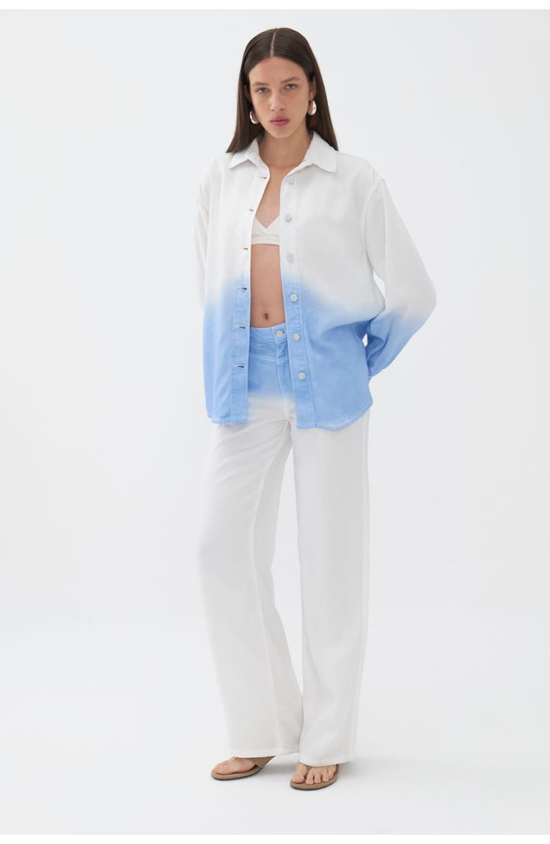 Nocturne High Waist Ombre Jeans, Alternate, color, 