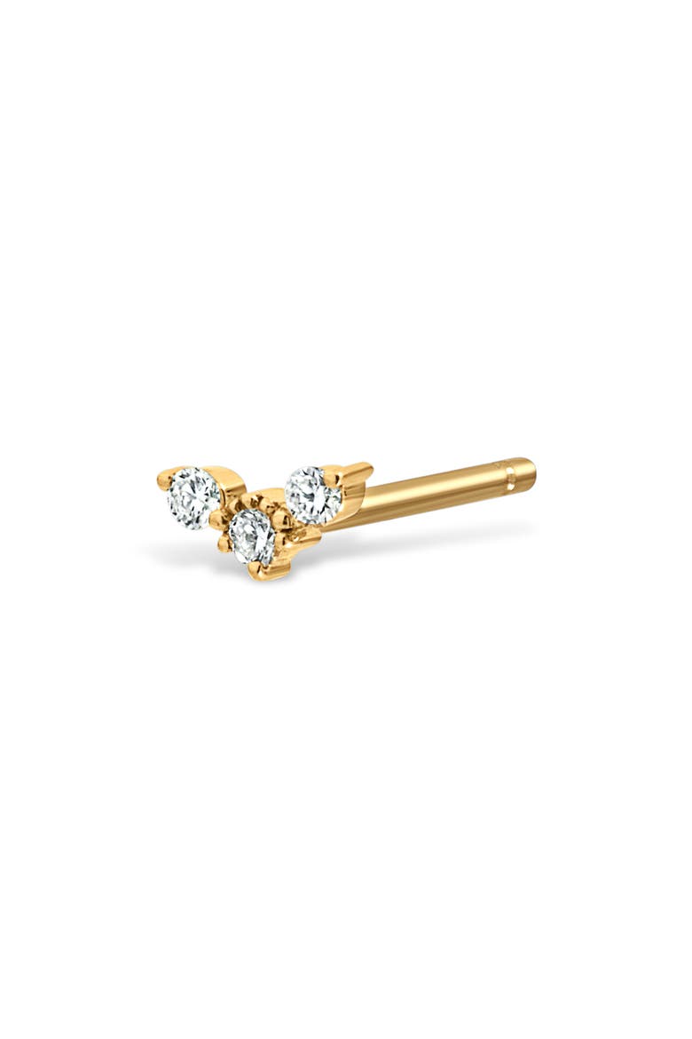 Icon 18K Yellow Gold Diamond Stud Earrings, Alternate, color, 18K YELLOW GOLD