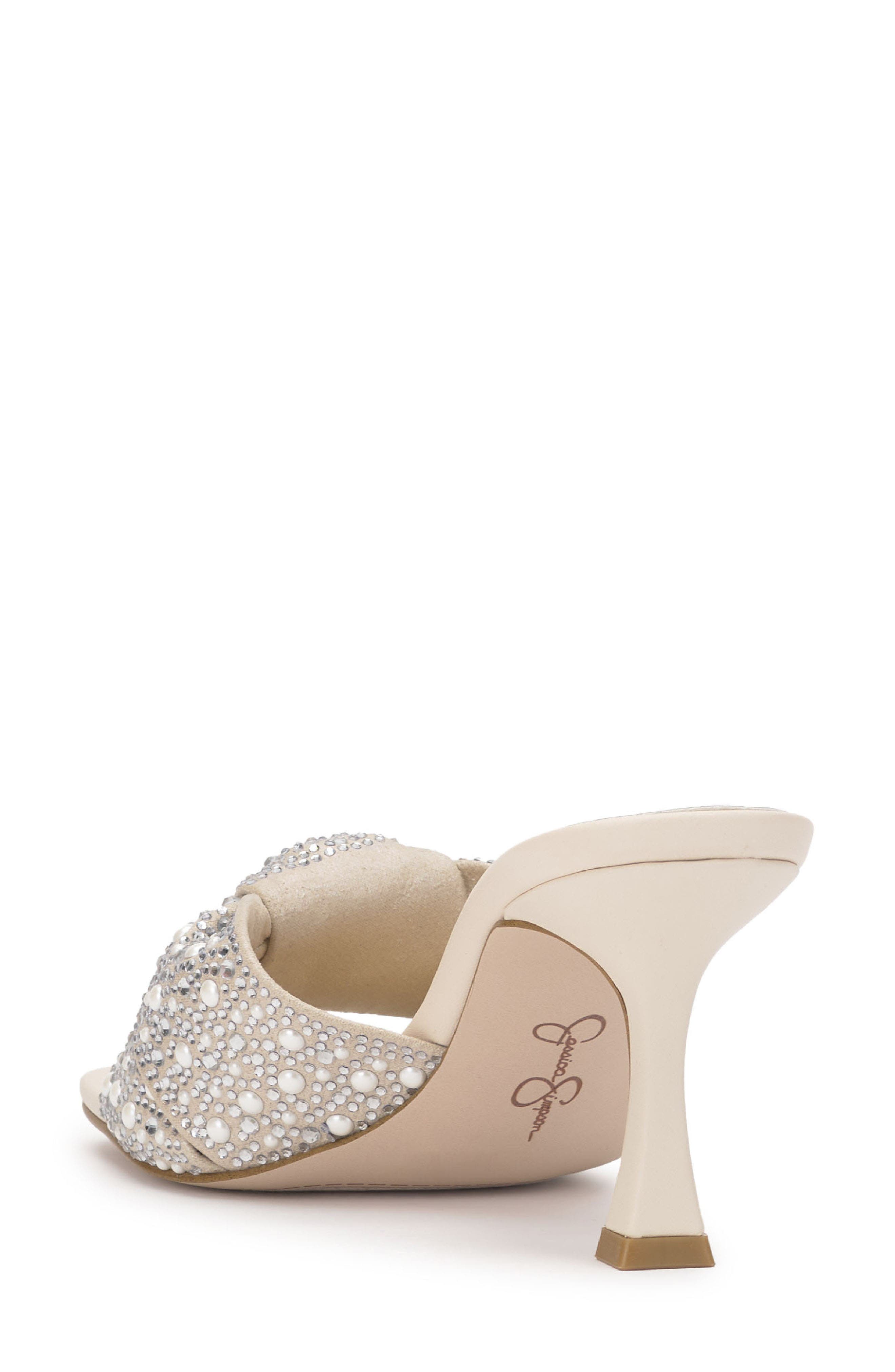 Jessica Simpson Evirra Slide Sandal, Alternate, color, Soft Ivory