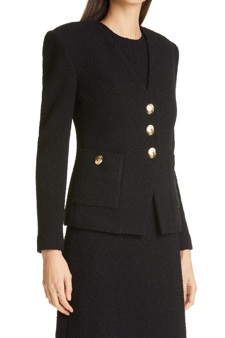 Modern Slub Knit Jacket, Alternate, color, BLACK