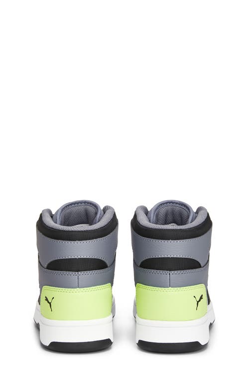 Puma Kids' Rebound Layup High Top Sneaker In Gray