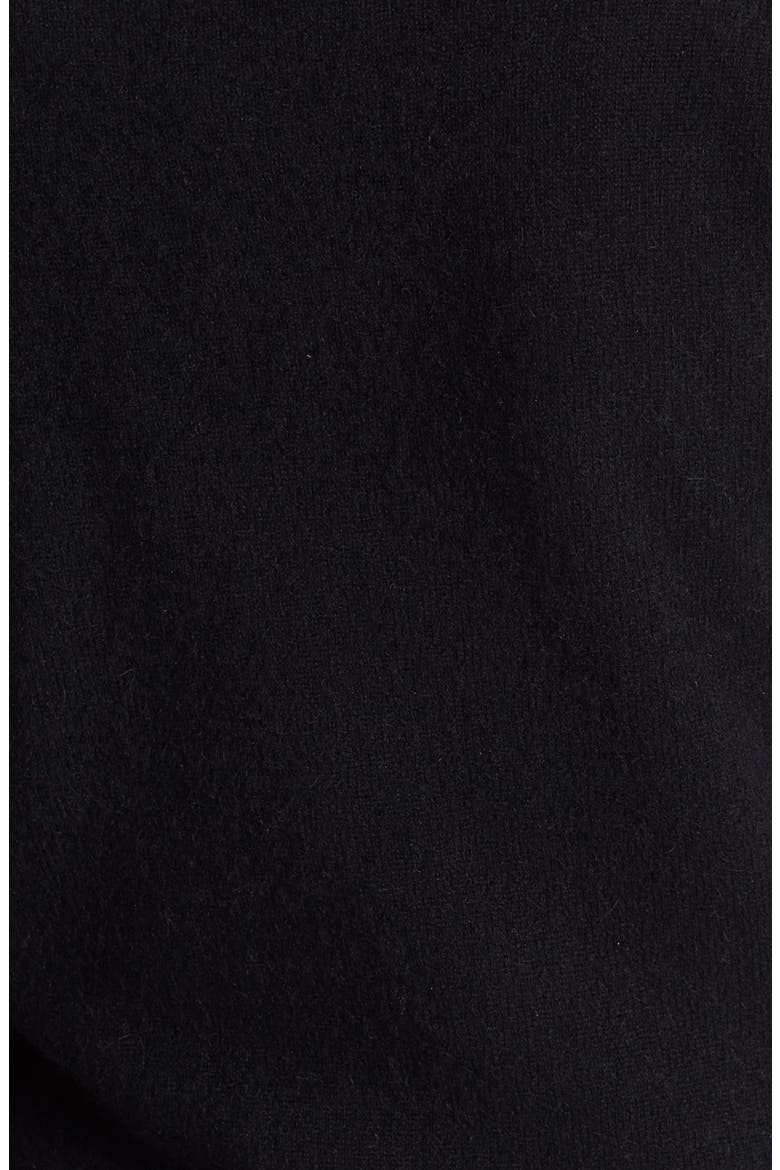 Long Sleeve Crewneck Cashmere Sweater, Alternate, color, BLACK