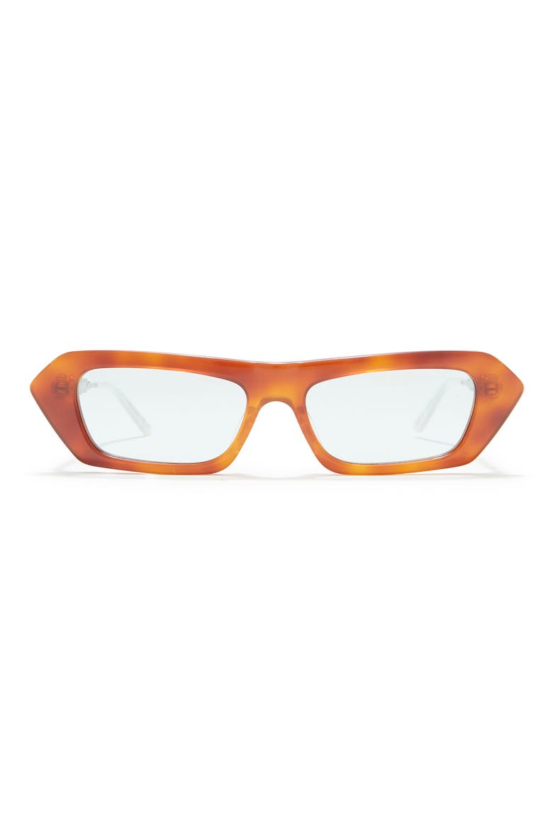 56mm Rectangle Sunglasses, Main, color, HAVANA