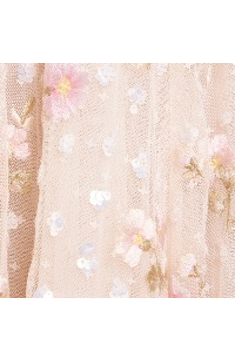 Needle & Thread Dahlia Ditsy Ankle Gown, Alternate, color, Cream