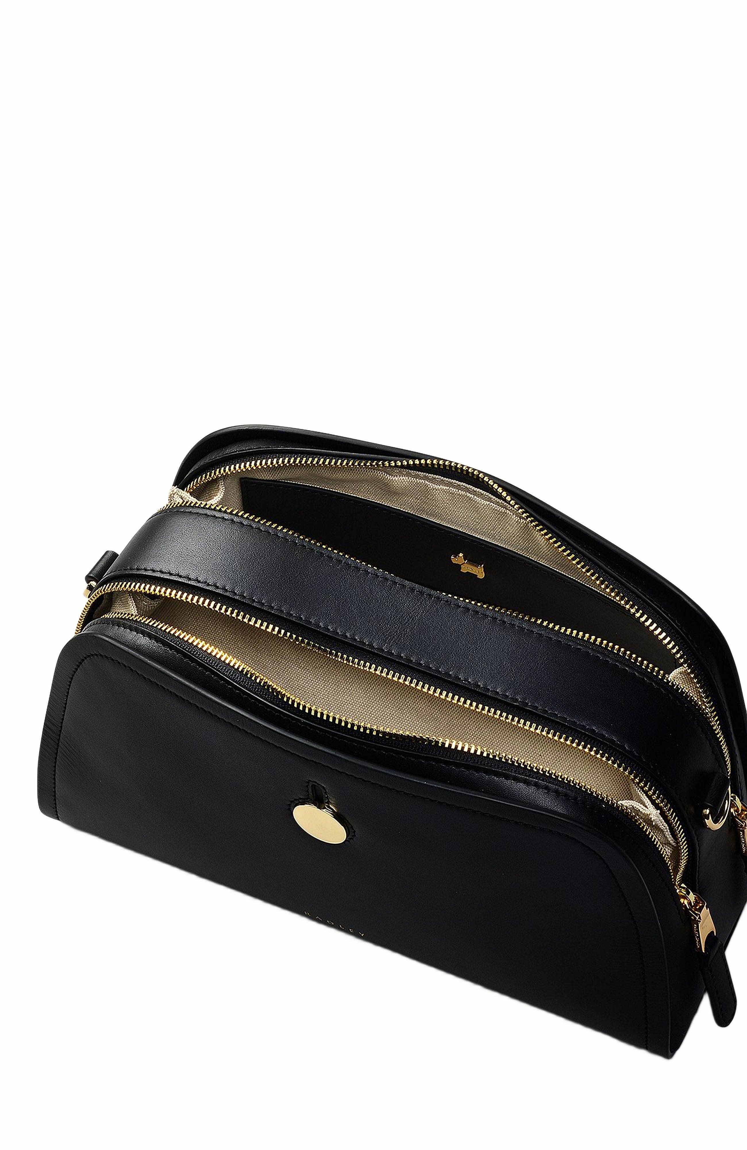 Radley Bathurst Mews Small Ziptop Crossbody Bag, Alternate, color, Black