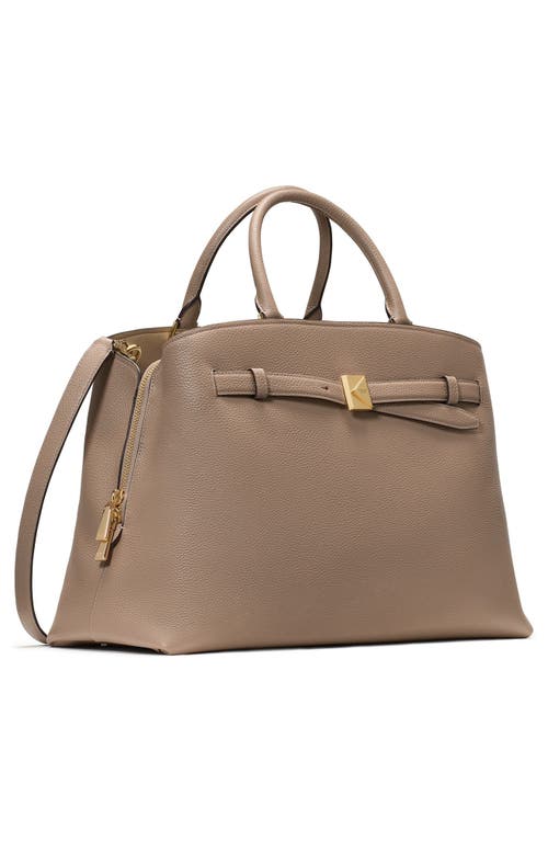 Kate Spade New York Large Deco Pebble Leather Satchel In Brown