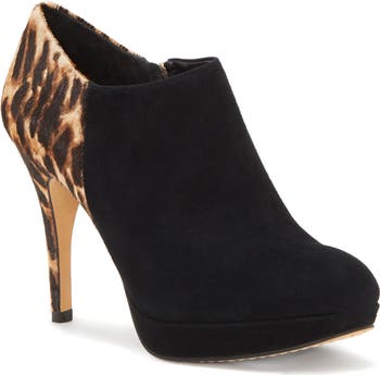 Vince Camuto Elvin Platform Booties In Blue (Navy Suede