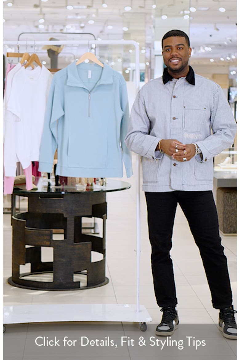 Half Zip Fleece Ottoman Pullover (Women) | Nordstrom