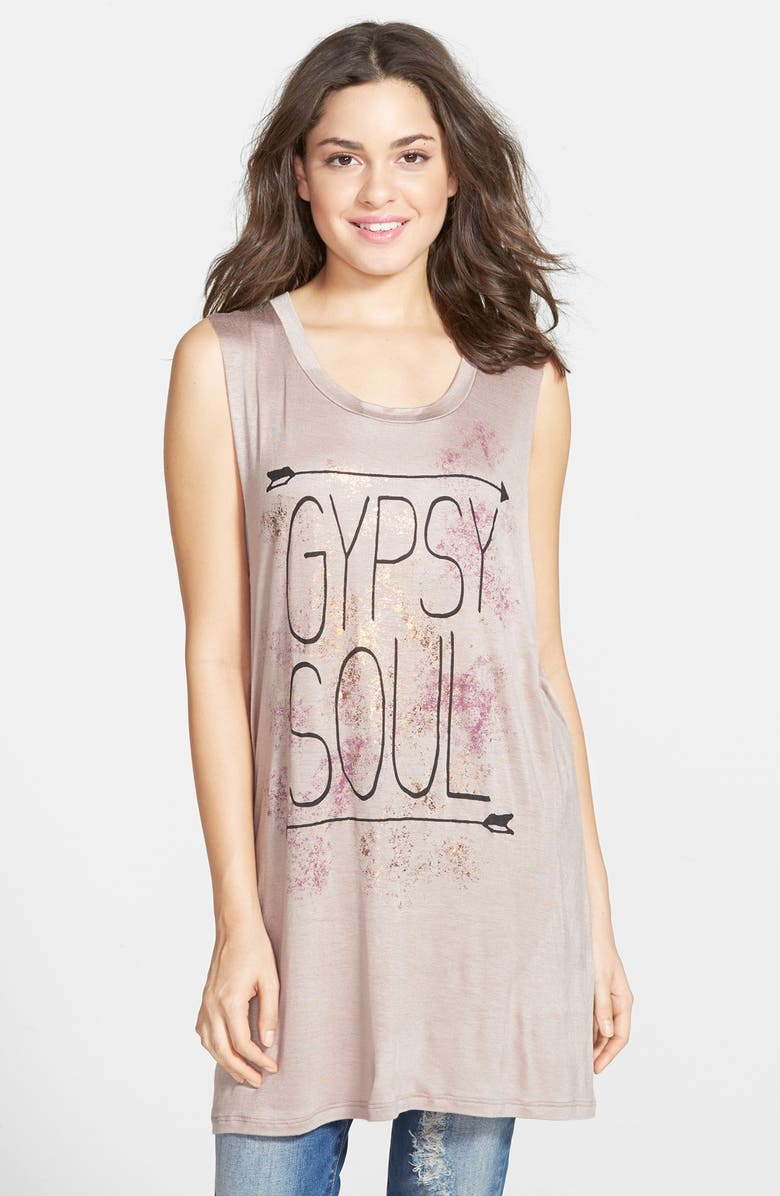 Living Doll 'Gypsy Soul' Graphic Tank, Main, color, 