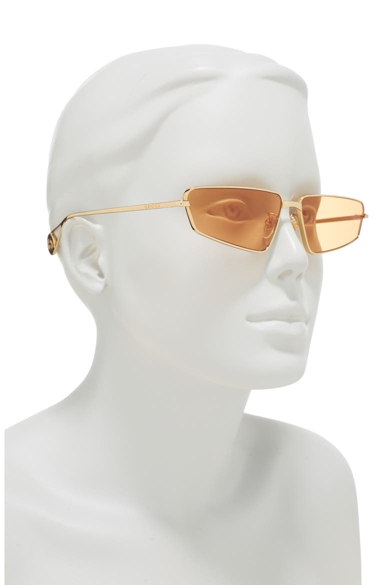 63mm Cat Eye Sunglasses, Alternate, color, GOLD GOLD ORANGE/ORG