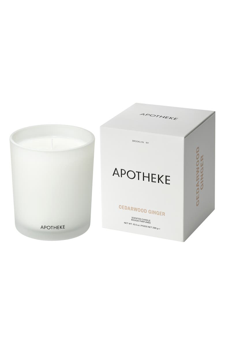 APOTHEKE Cedarwood Ginger Classic Scented Candle, Main, color,