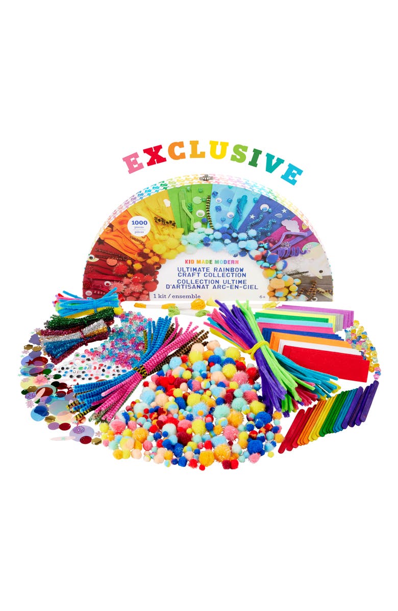 Kid Made Modern Ultimate Rainbow 1200-Piece Craft Collection, Main, color,