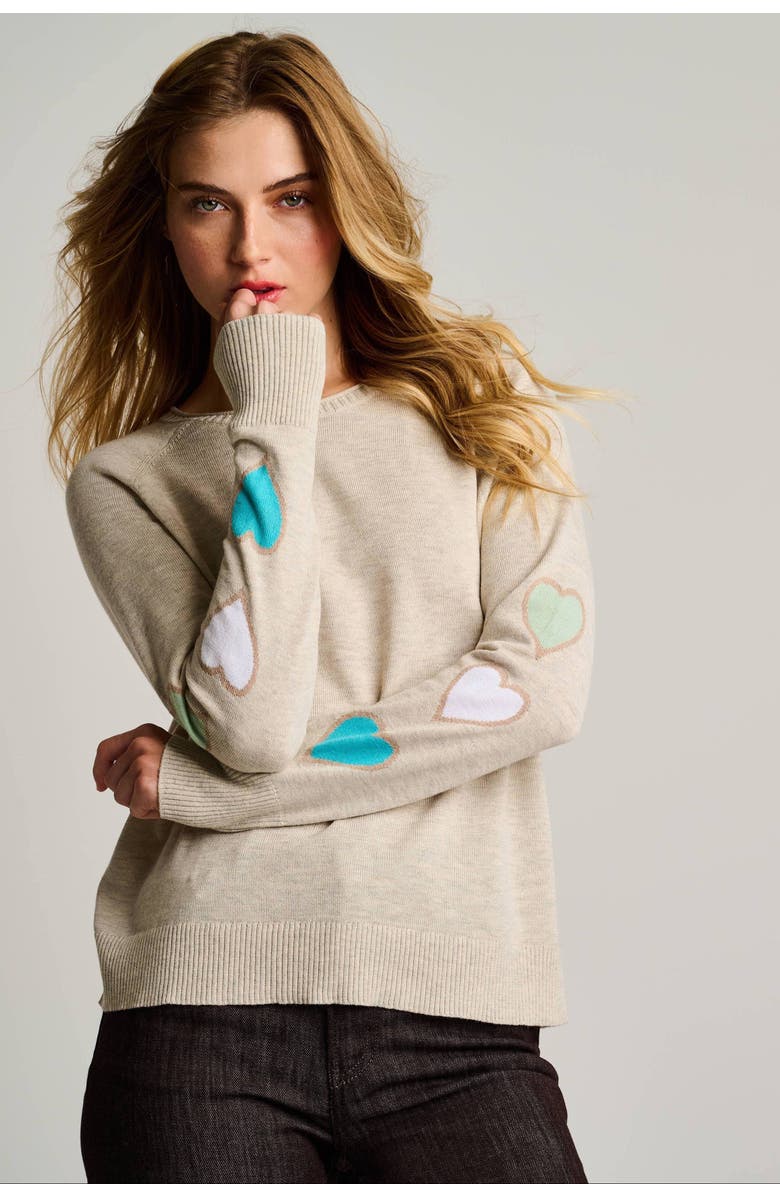 Lisa Todd Love Affairs Cotton Sweater, Alternate, color, Almond