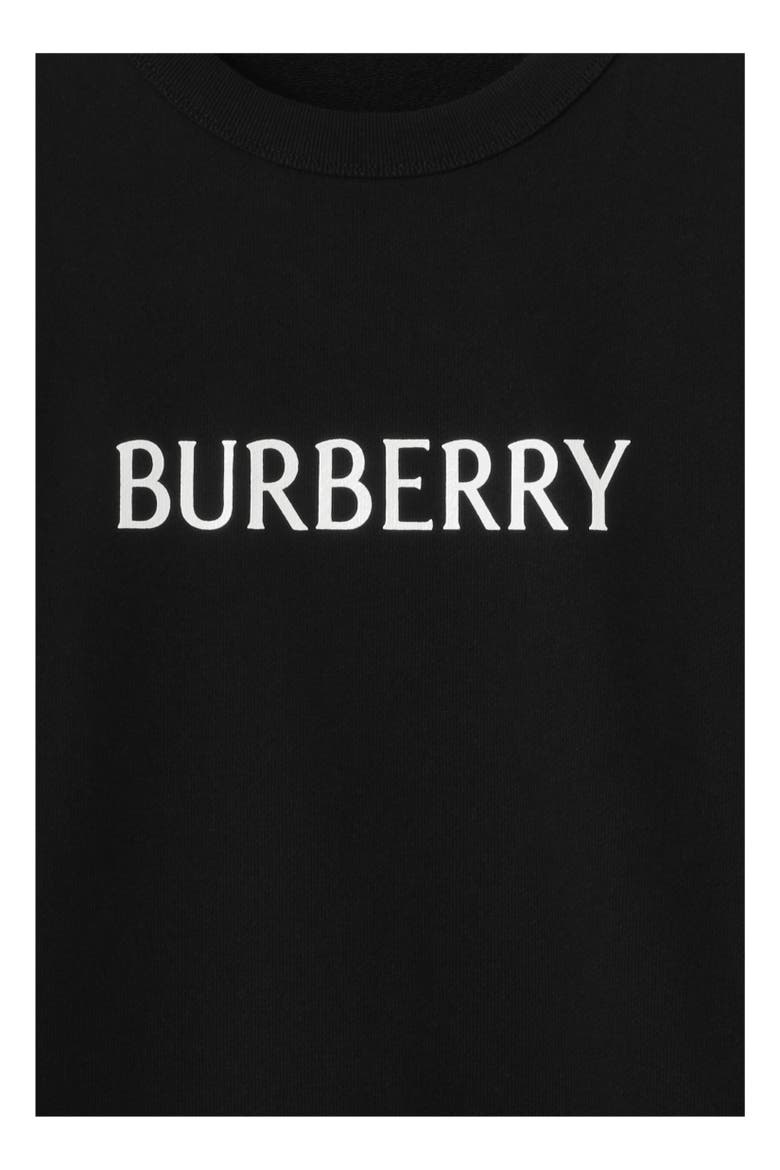 Logo Cotton Sweatshirt, Alternate, color, Black