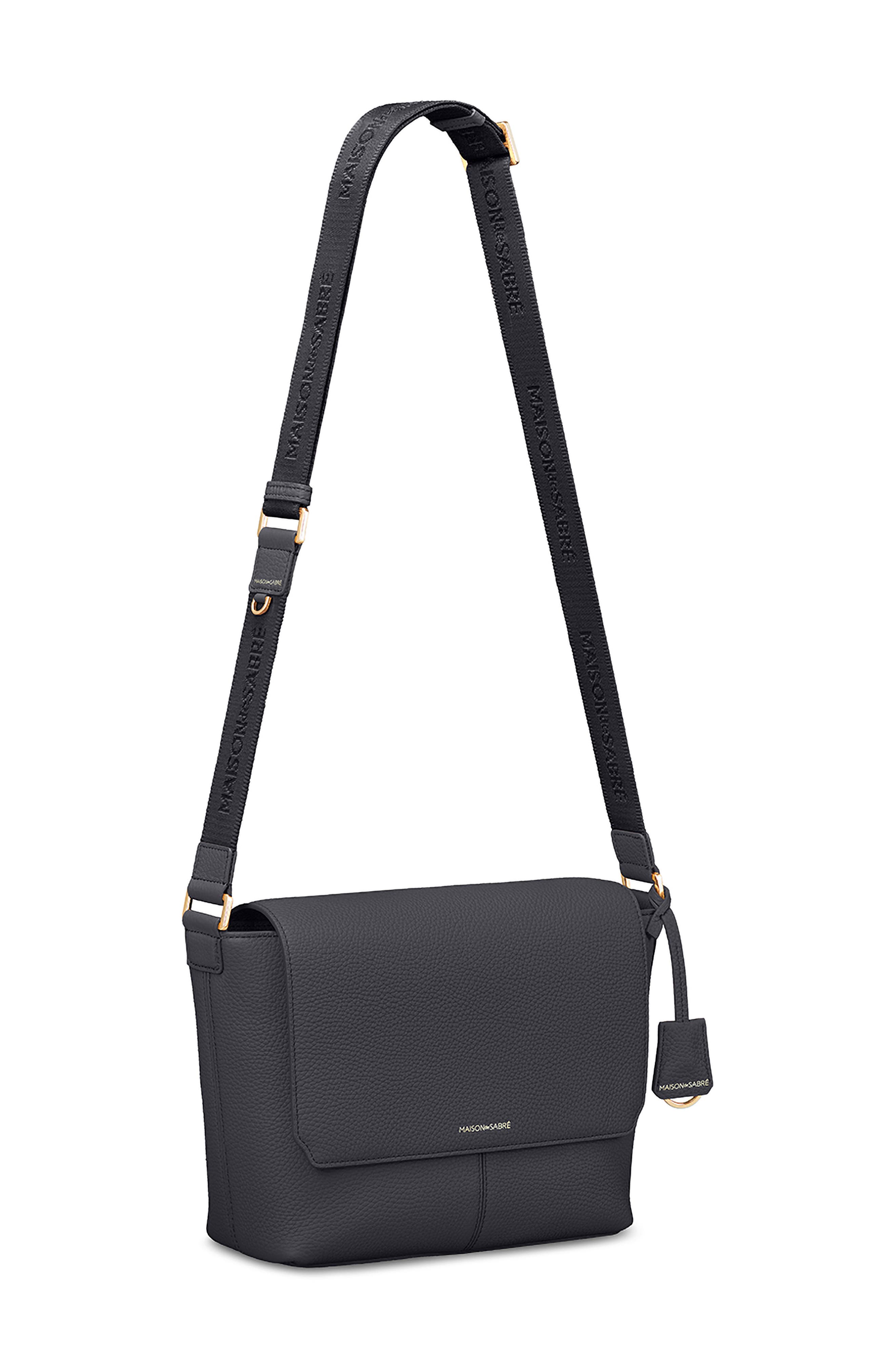 MAISON de SABRÉ The Medium Flaire Messenger Bag, Alternate, color, Graphite Grey