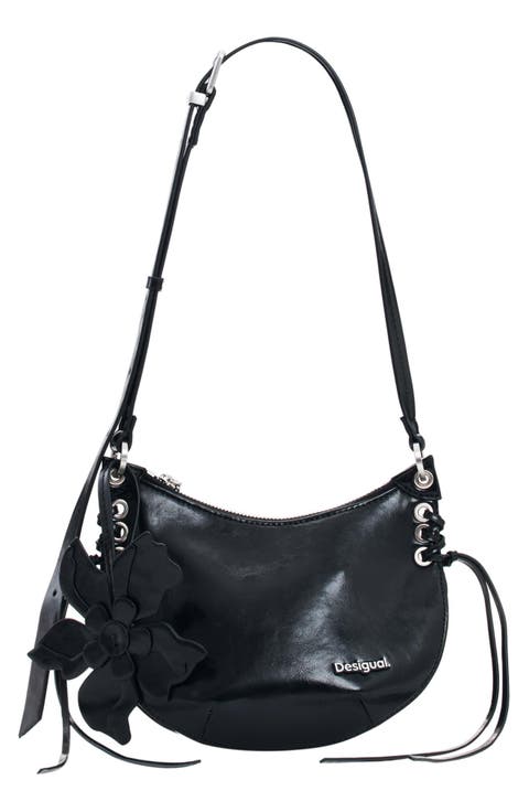 Faux Leather Shoulder Bag