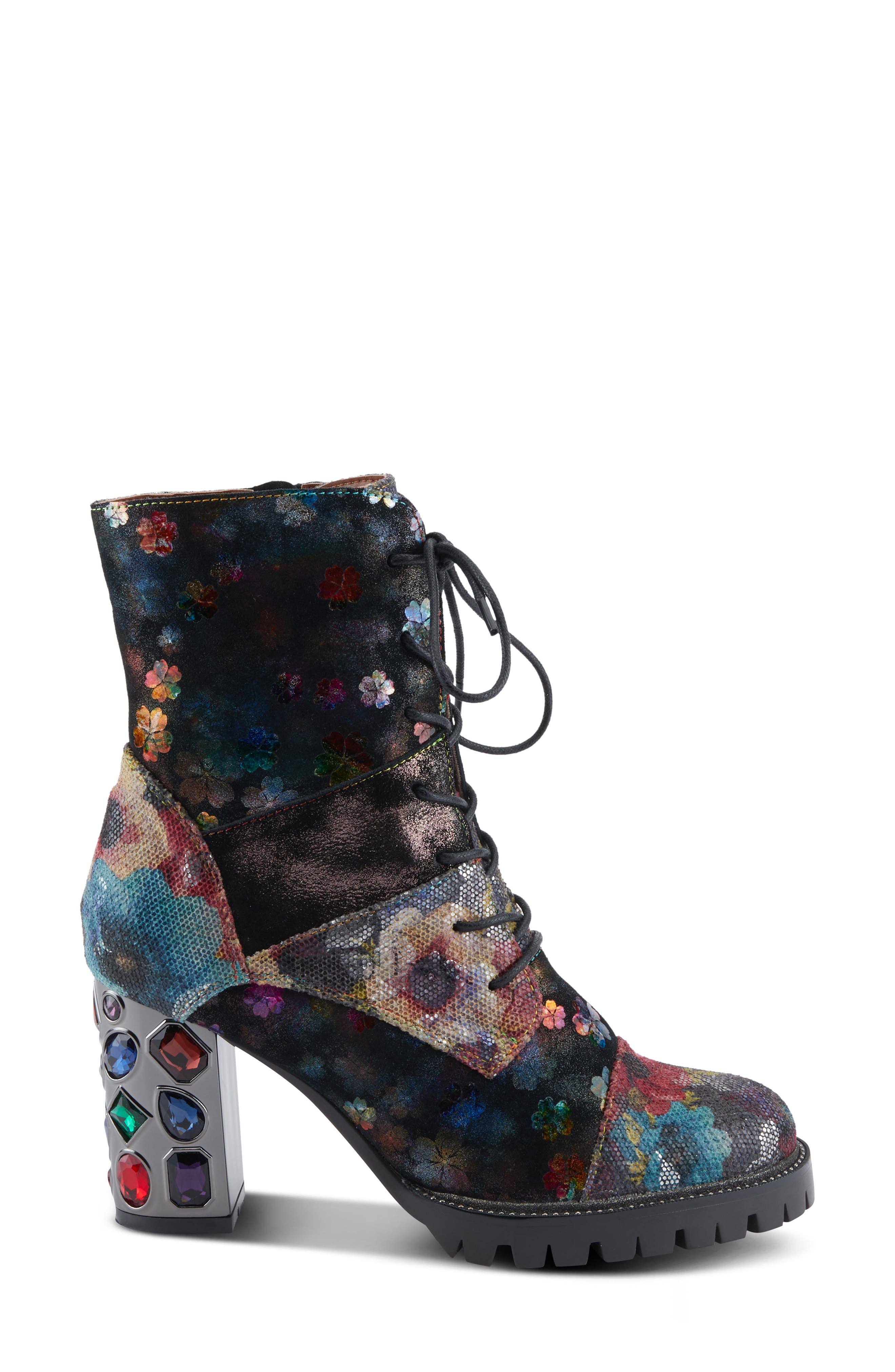 L'Artiste by Spring Step Flutterback Block Heel Bootie, Alternate, color, 
