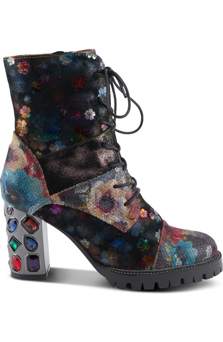 L'Artiste by Spring Step Flutterback Block Heel Bootie, Alternate, color,