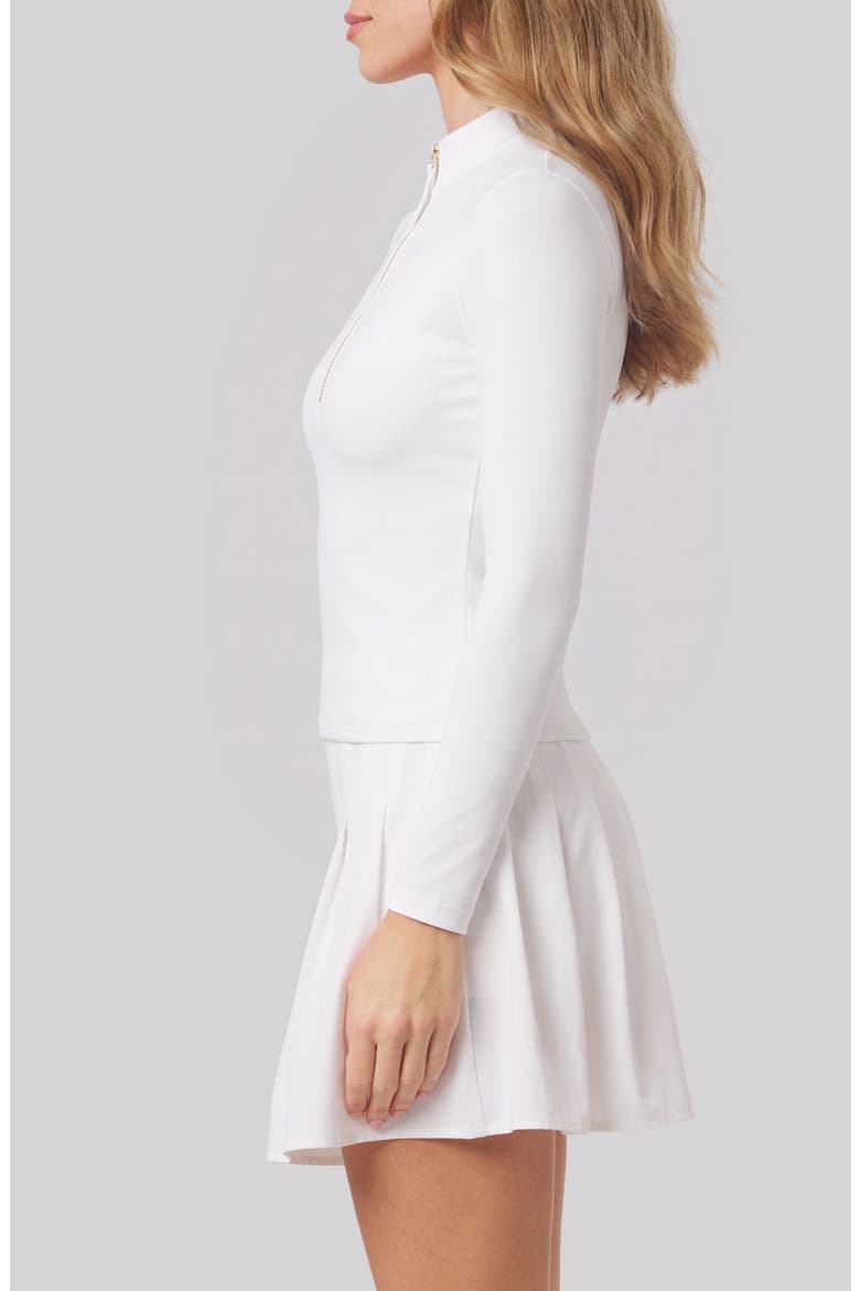Summer Quarter Zip Performance Top, Alternate, color, WHITE