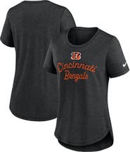 Nike Women's Nike Black Cincinnati Bengals Script Tri-Blend T-Shirt