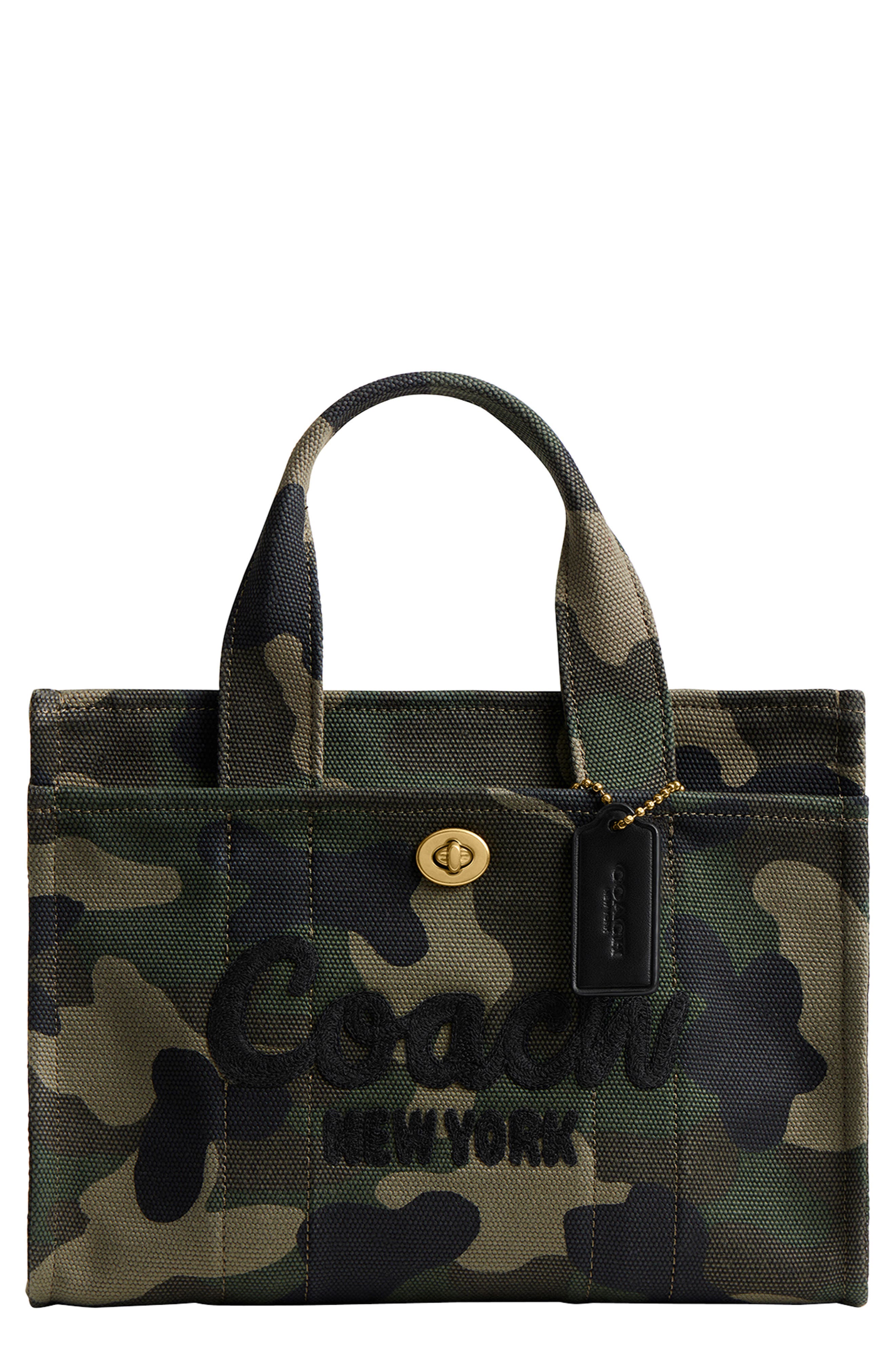 COACH Camo Printed 26 Canvas Cargo Tote, Main, color, 