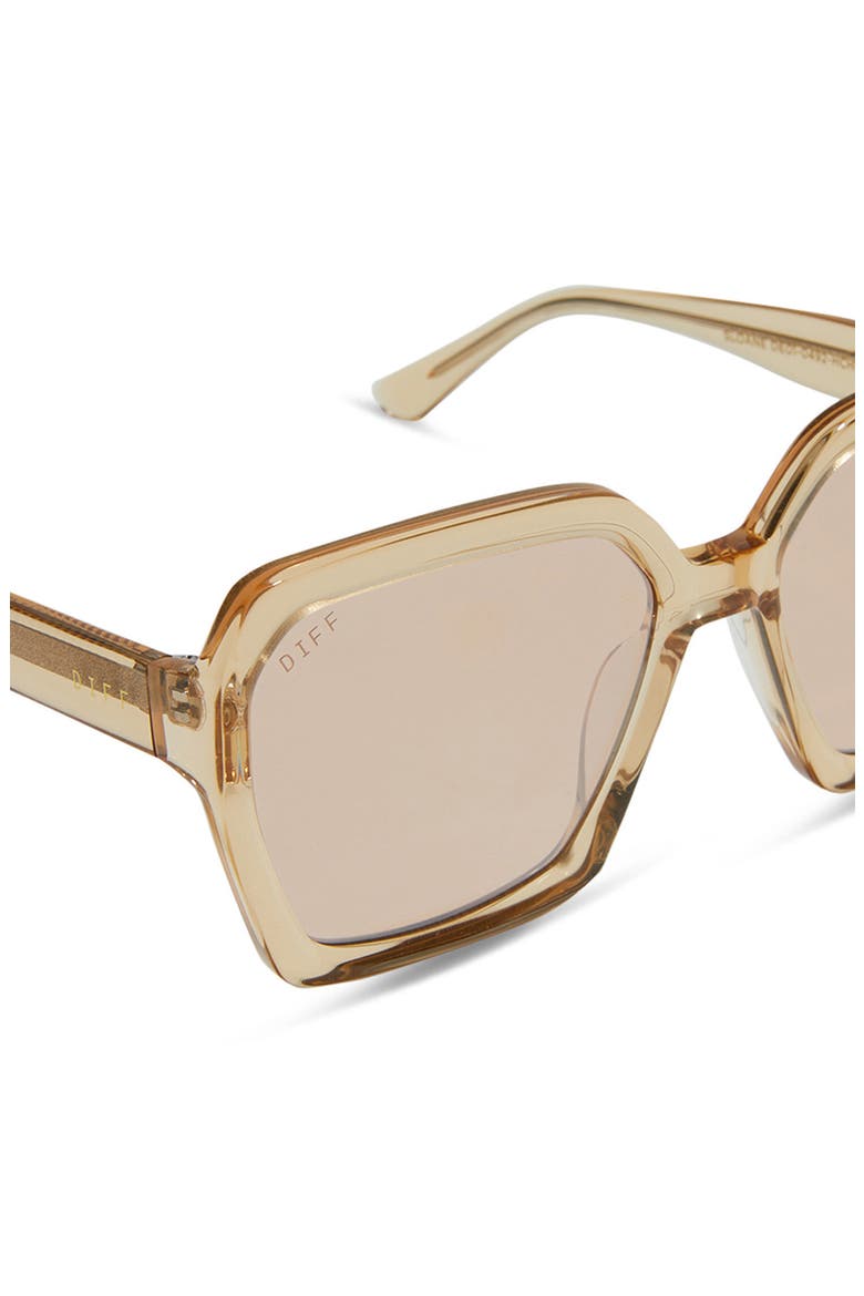 Sloane 54mm Square Sunglasses, Alternate, color, HONEY CRYSTAL FLASH