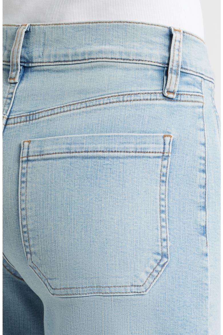 Le Pixie Slim Palazzo Patch Pocket High Waist Wide Leg Jeans, Alternate, color, TRIBUTE