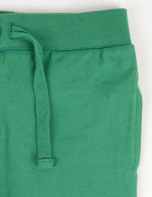 Leveret Kids 100% Cotton Lightweight Jogger Pants In Green
