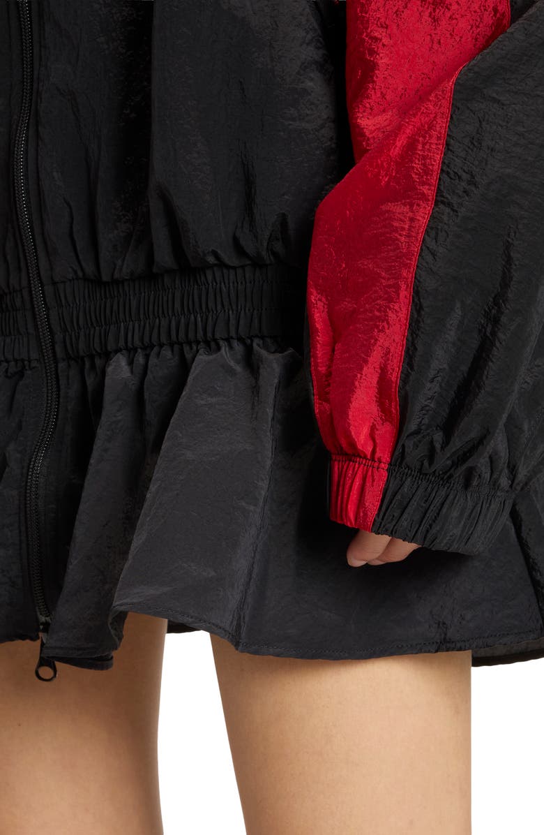 adidas Originals Santiago Peplum Track Jacket, Alternate, color, Black