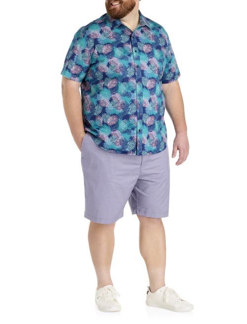 SYNRGY BY DXL SYNRGY BY DXL BIG & TALL LEAF PRINT SPORT SHIRT
