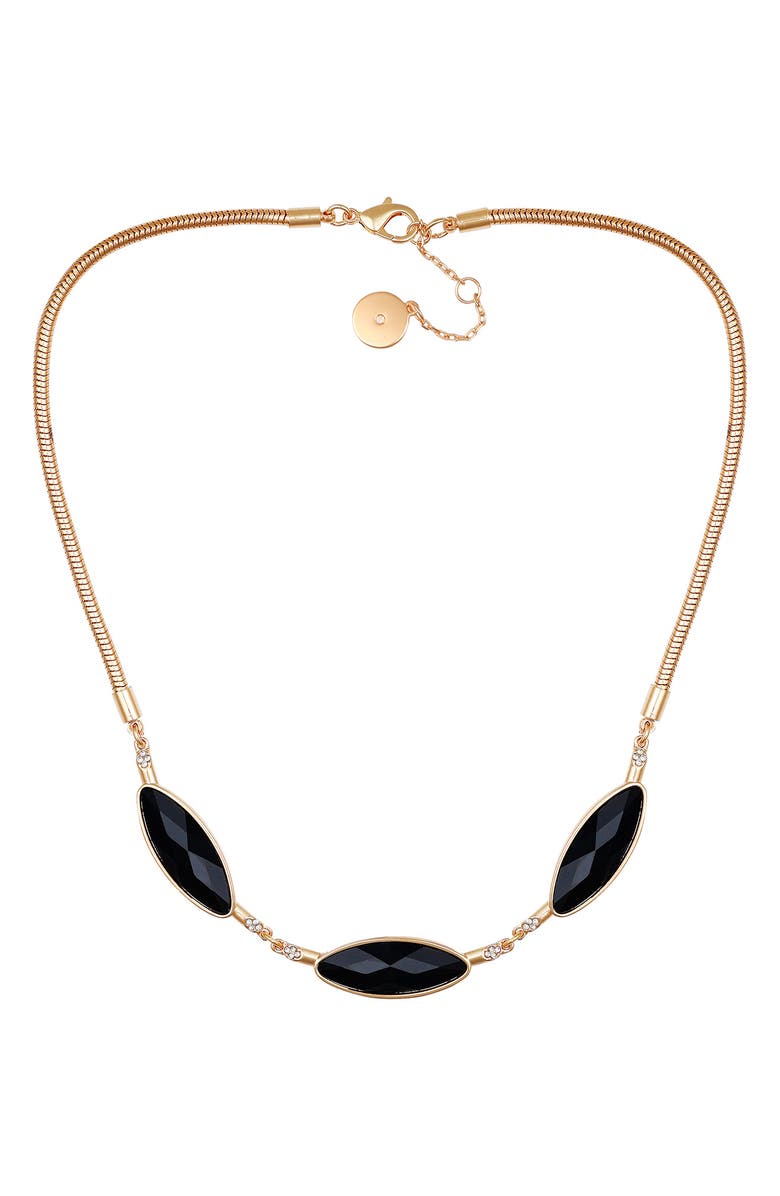 Vince Camuto Oval Necklace, Alternate, color, Gold Tone