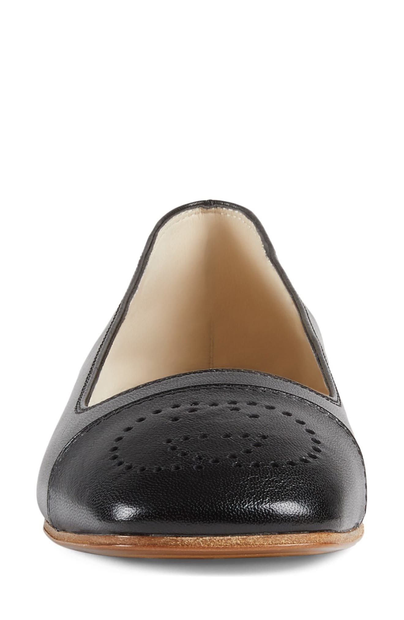 Gucci Hills Logo Ballet Flat, Alternate, color, 