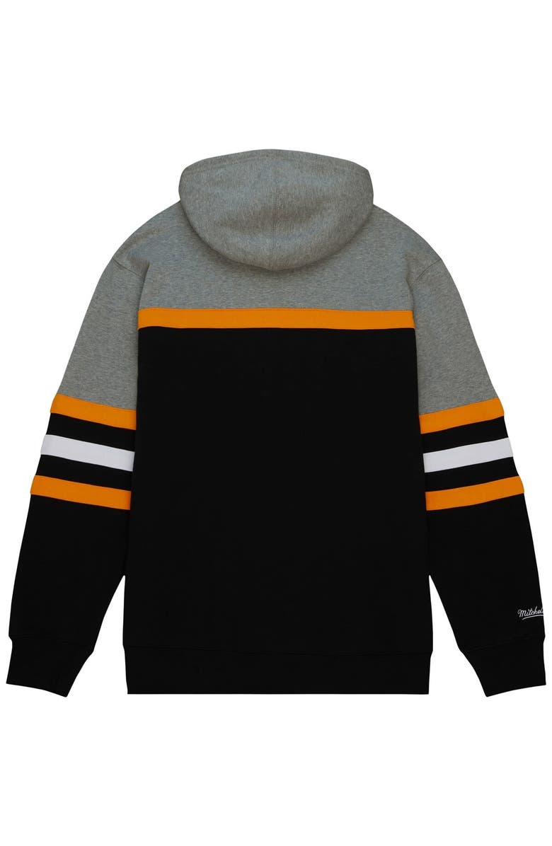 Mitchell & Ness Men's Mitchell & Ness Black/Gray Boston Bruins Head Coach Pullover Hoodie, Alternate, color, Black