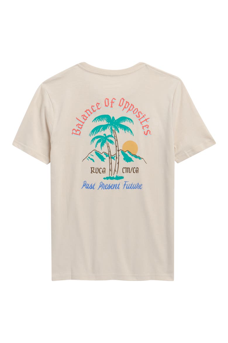 Kids' Frond Mural Cotton Graphic T-Shirt, Alternate, color, CERAMIC