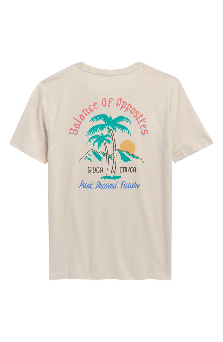 RVCA Kids' Frond Mural Cotton Graphic T-Shirt, Alternate, color, 
