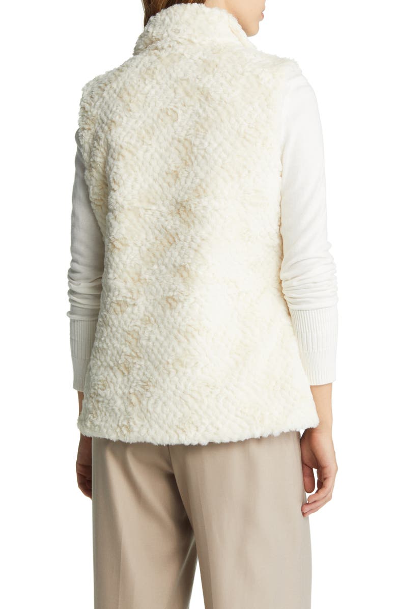 Gallery Reversible Water Resistant Vest with Removable Hood, Alternate, color, Cream