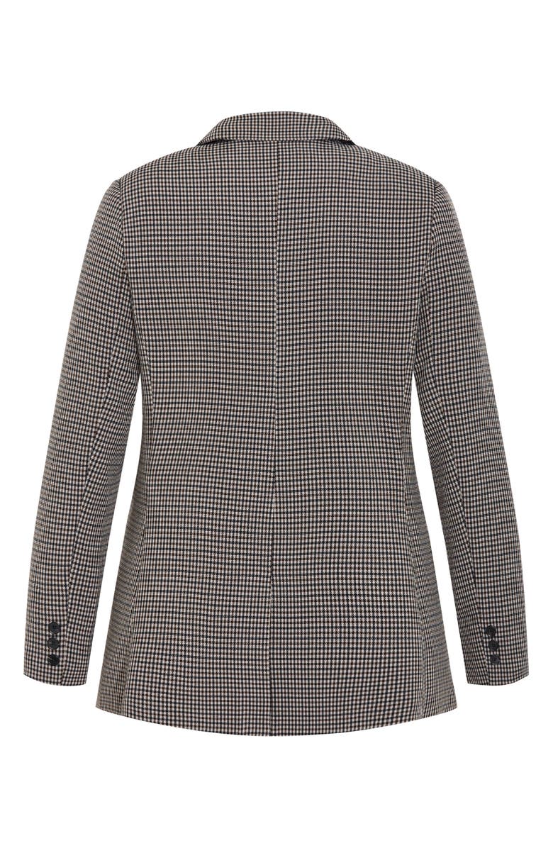 City Chic Tiana Double Breasted Blazer, Alternate, color, Plaid