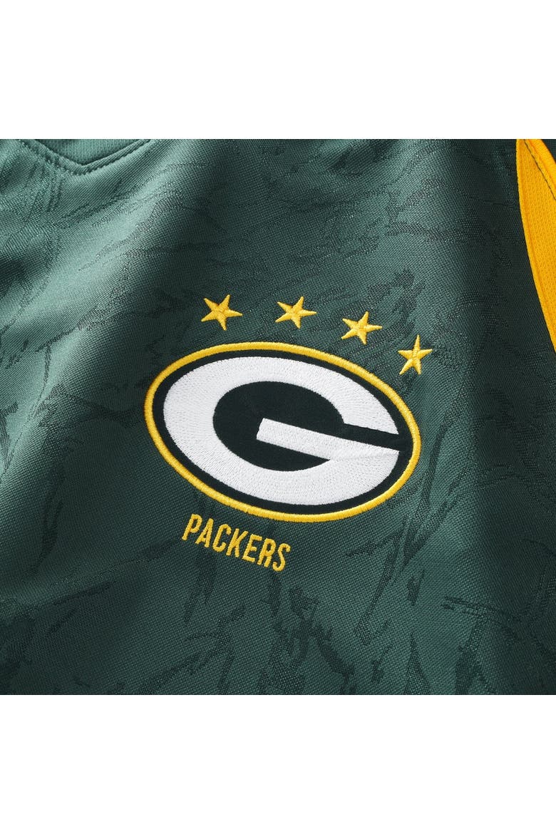 Youth Fanatics Green Green Bay Packers Football x Football V-Neck Fan Top, Alternate, color, Green